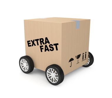 Extra fast shipping clipart