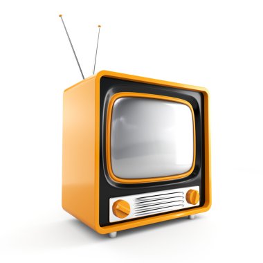 Stylish retro TV clipart