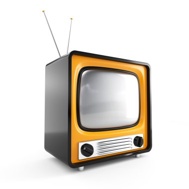 Stylish retro TV clipart