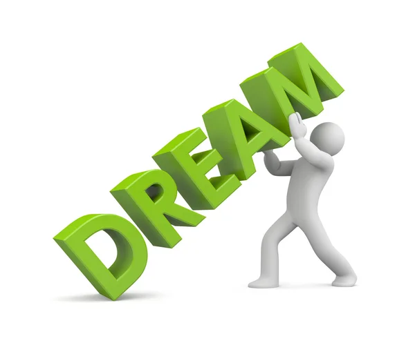 3d person and dream — Stock Photo, Image