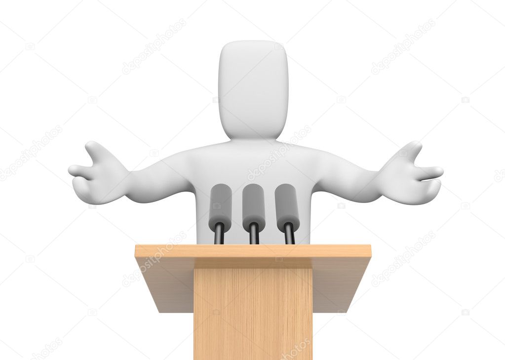 3d person speaking