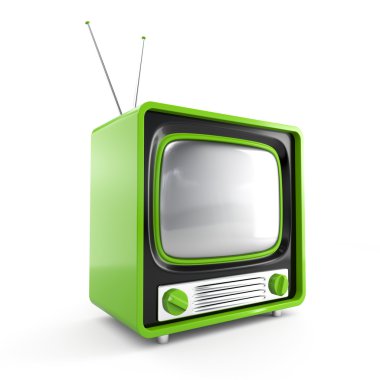 Stylish retro TV clipart