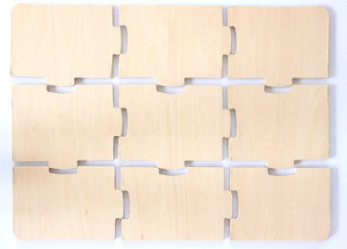 Wooden puzzle toy clipart