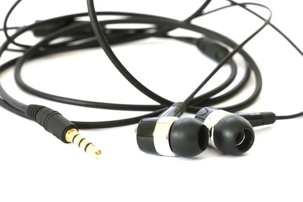 Stock image Black headphones on white background