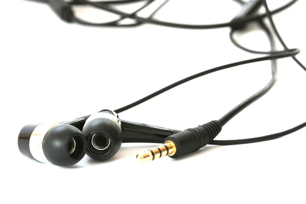 Stock image Black headphones on white background