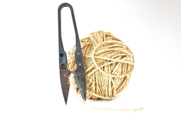 stock image Scissors and twine ball