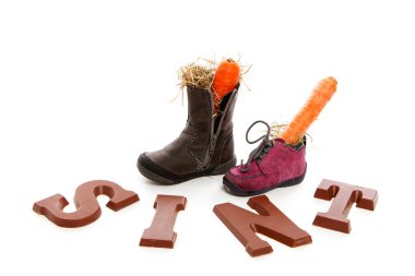 Sinterklaas, typical Dutch event clipart