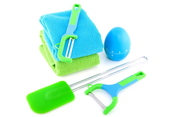 Colorful kitchen utensils — Stock Photo, Image