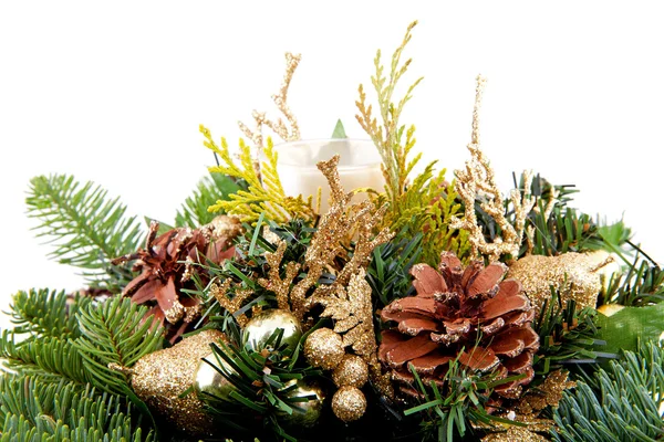 Christmas arrangement in closeup — Stock Photo, Image