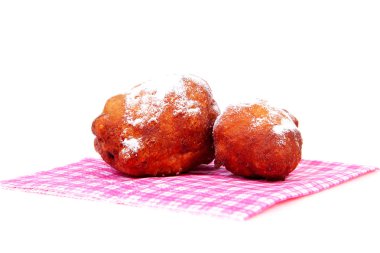 iki Hollandalı çörek olarak da bilinen oliebollen