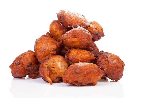 Pile of Dutch donut also known as oliebollen — Stock Photo, Image