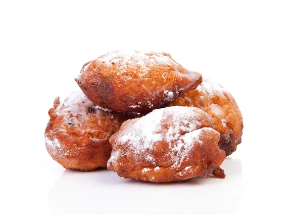 Högen av nederländska donut kallas även oliebollen — Stockfoto