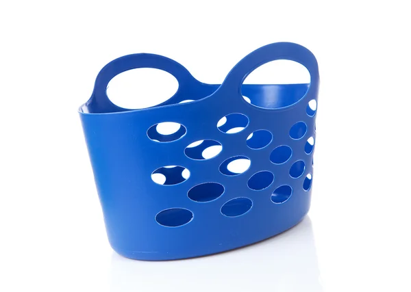 Empty blue shopping bag — Stock Photo, Image