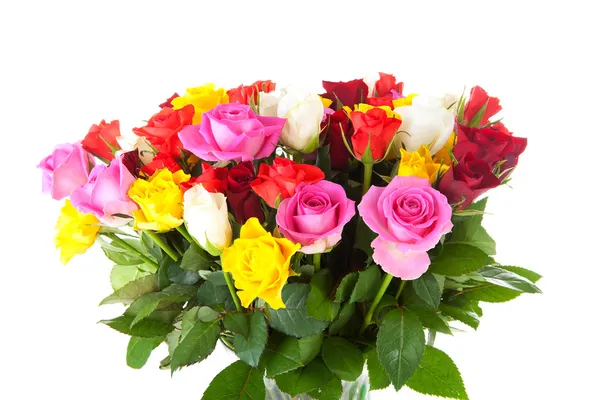 Bouquet of colorful roses — Stock Photo, Image