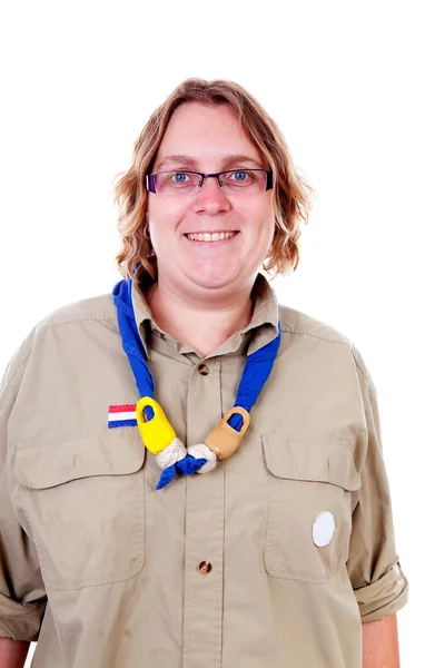 Női holland scout portréja — Stock Fotó