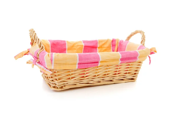 Empty cane bread basket — Stock Photo, Image