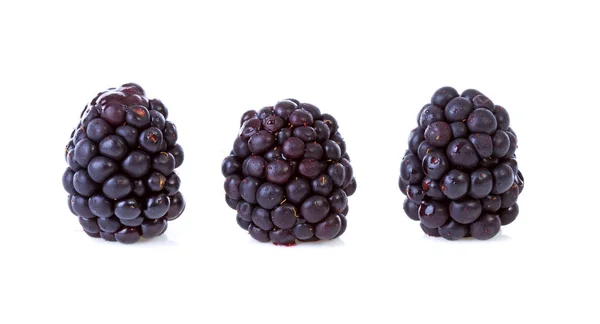 Macro of three blackberries — Stock Photo, Image