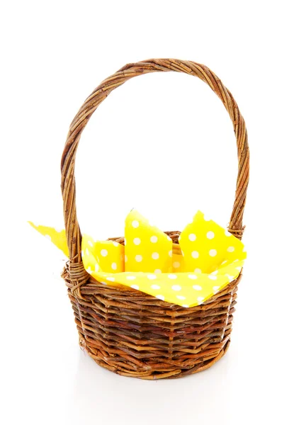 Empty cane basket — Stock Photo, Image