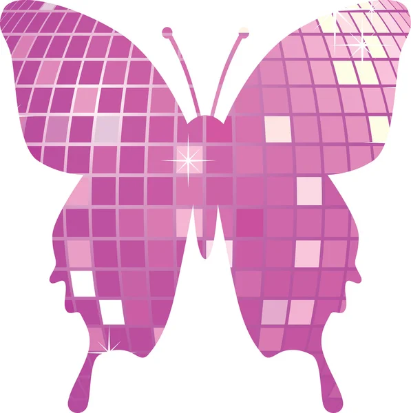 Vecteur papillon disco — Image vectorielle