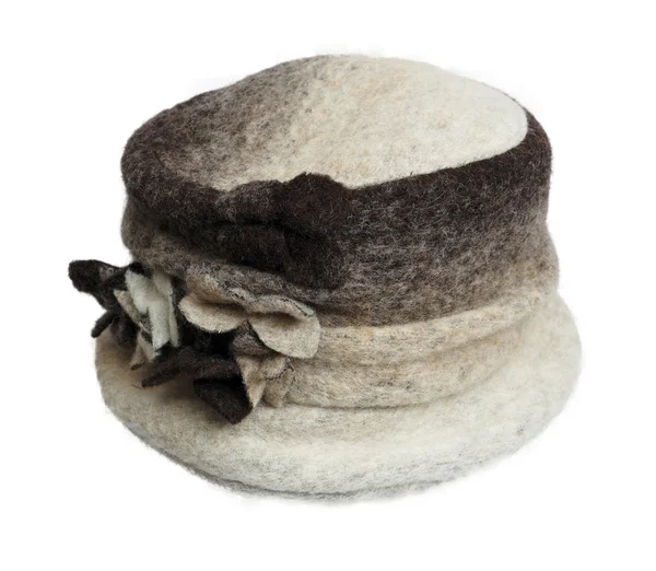 白で隔離される帽子 — ストック写真