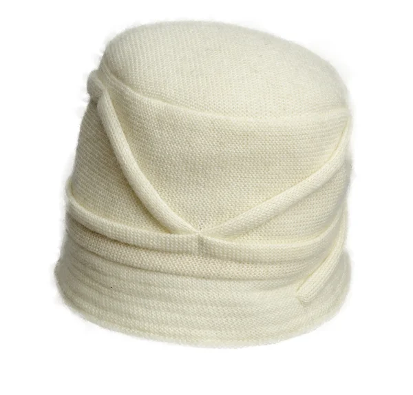 모자 흰색 절연 — 스톡 사진