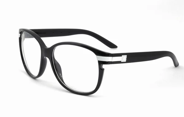 흰색 배경 위에 반사와 현대 안경 — 스톡 사진