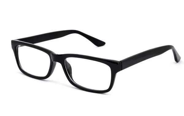 Moderna glasögon med reflektion över vit bakgrund — Stockfoto