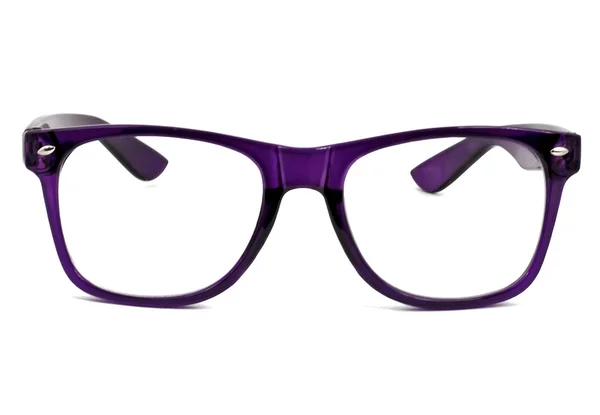 Сучасні окуляри з відображенням на білому тлі — стокове фото