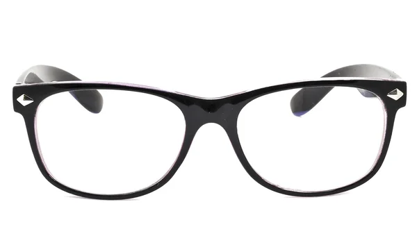 Moderní brýle s reflexe nad bílým pozadím — Stock fotografie
