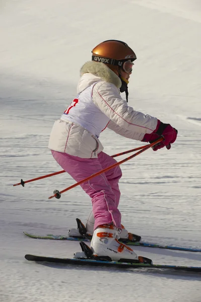 Дитячі гірськолижного спорту — стокове фото