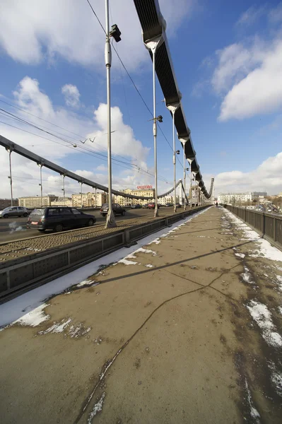 Krymsky-Brücke. Moskau. Russland — Stockfoto