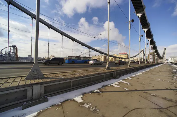 Krymsky Bridge. Moscow. Russia — Stock Photo, Image