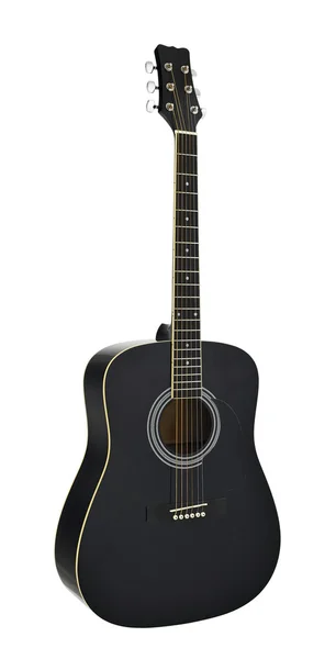 La imagen de una guitarra bajo el fondo blanco (aislado con camino ) —  Fotos de Stock