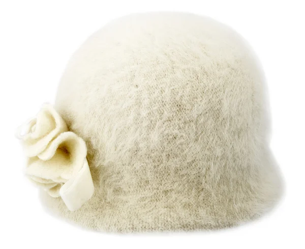 白で隔離される帽子 — ストック写真