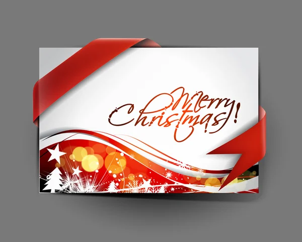 Christmas greeting card design — Stock Vector
