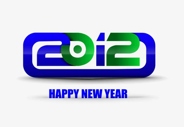 Yeni yıl 2012 poster tasarımı — Stok Vektör
