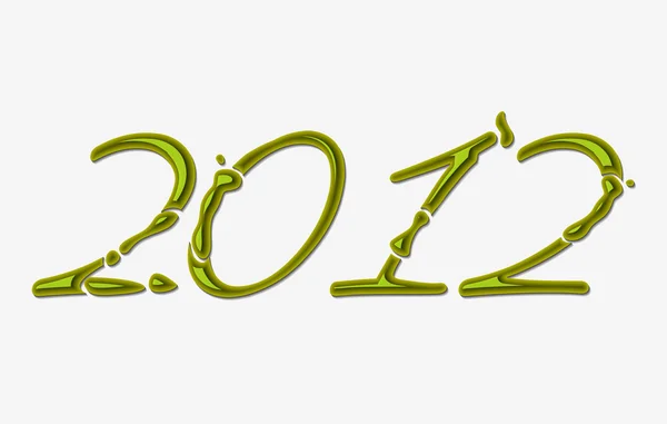 Yeni yıl 2012 poster tasarımı — Stok Vektör