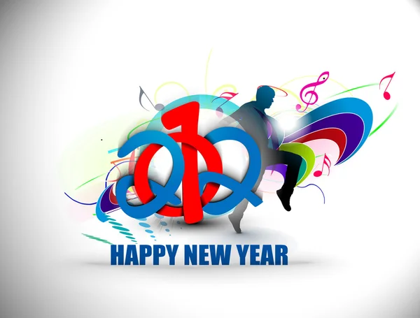 New year 2012 poster design — Stock Vector