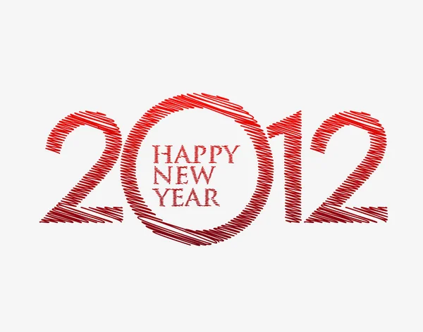 Yeni yıl 2012 tasarım — Stok Vektör