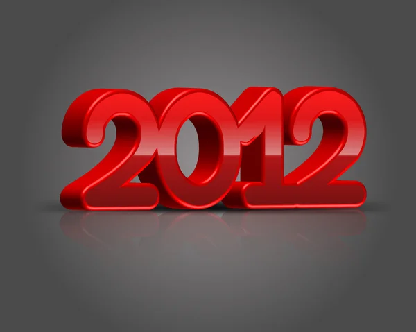 3d año nuevo 2012 diseño — Archivo Imágenes Vectoriales