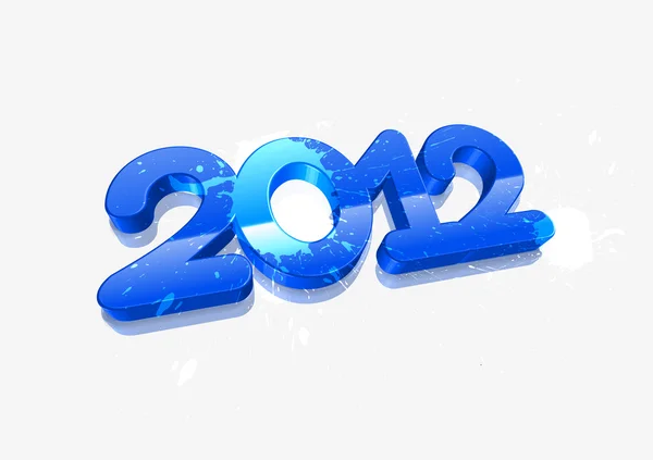 3d año nuevo 2012 diseño — Archivo Imágenes Vectoriales