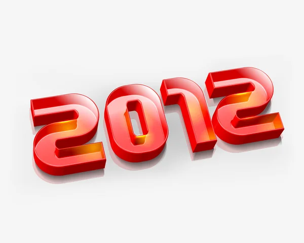 3d ano novo 2012 design —  Vetores de Stock