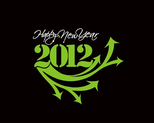 Nieuwe jaar 2012 ontwerp — Stockvector