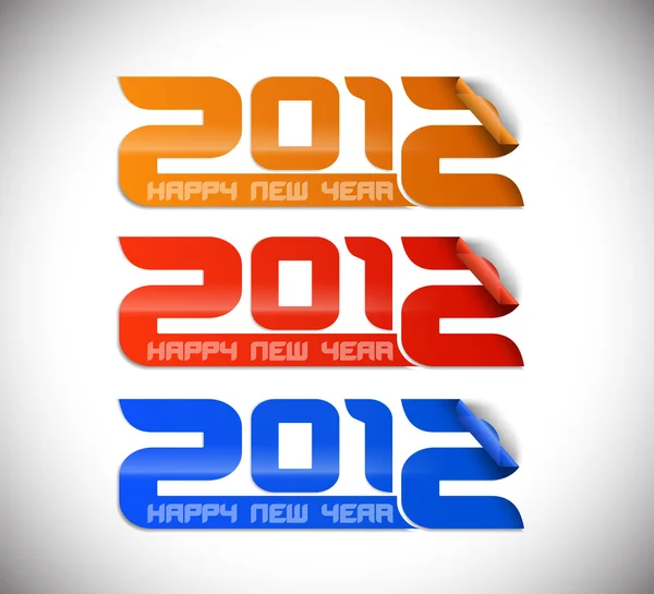 Neues Jahr 2012 Hintergrund — Stockvektor