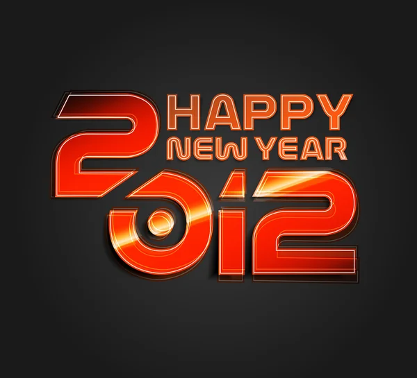 Nouvel An 2012 fond — Image vectorielle