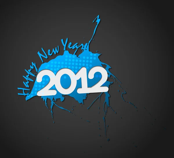 新的一年 2012年背景 — 图库矢量图片