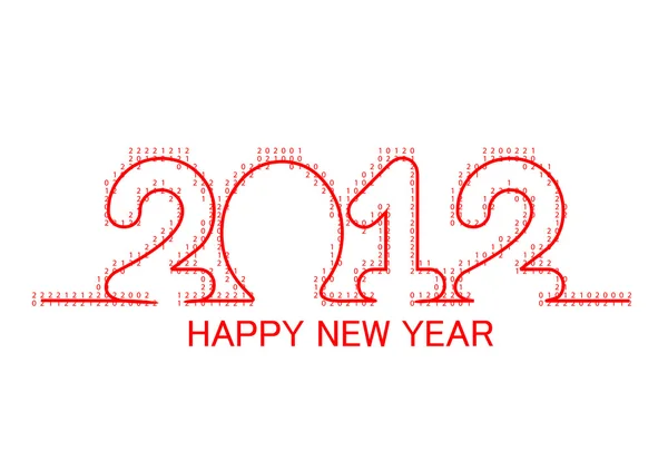 Yeni yıl 2012 arka plan — Stok Vektör