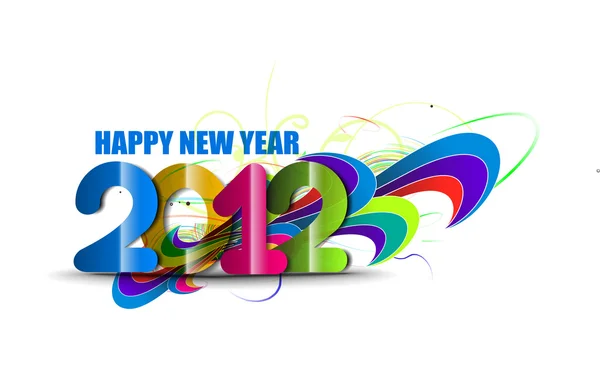 Nový rok 2012 pozadí — Stockový vektor