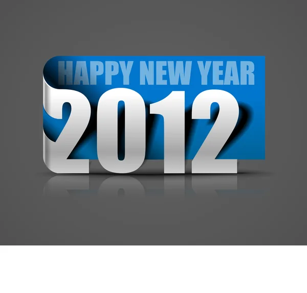 Nový rok 2012 pozadí — Stockový vektor