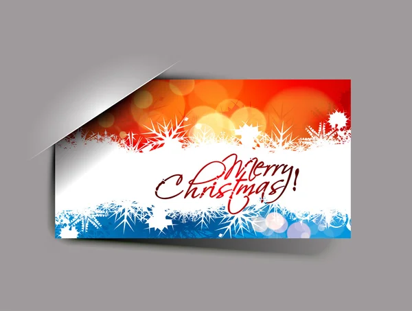 Tarjeta de felicitaciones para Navidad — Vector de stock